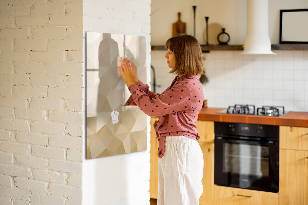 Magnetic dry erase board Modern board for notes and photos