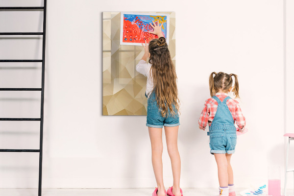 Magnetic dry erase board Modern board for notes and photos