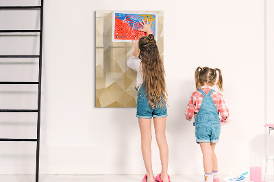 Magnetic dry erase board Modern board for notes and photos