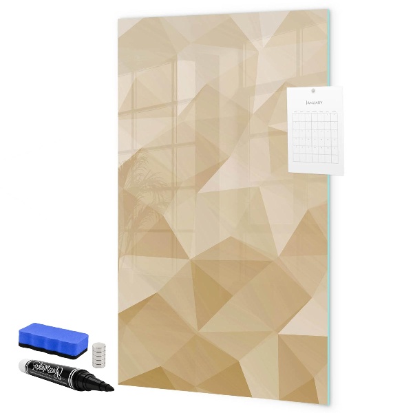 Magnetic dry erase board Modern board for notes and photos
