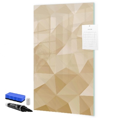 Magnetic dry erase board Modern board for notes and photos