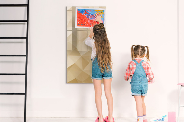 Magnetic dry erase board Modern board for notes and photos