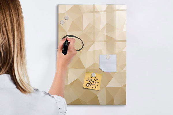 Magnetic dry erase board Modern board for notes and photos