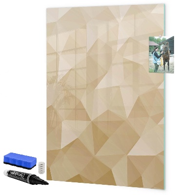 Magnetic dry erase board Modern board for notes and photos