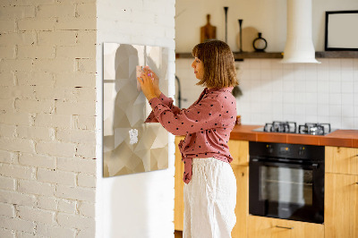 Magnetic dry erase board Modern board for notes and photos