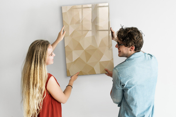 Magnetic dry erase board Modern board for notes and photos