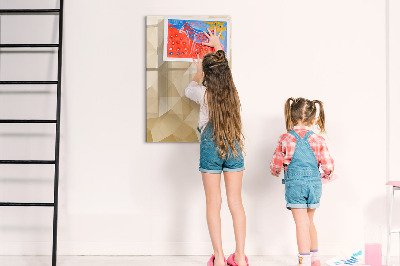 Magnetic dry erase board Modern board for notes and photos