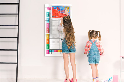 Magnetic dry erase board Meal planner for every week