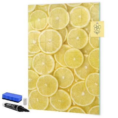 Magnetic dry erase board Colorful Lemon Memo Board