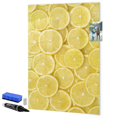 Magnetic dry erase board Colorful Lemon Memo Board