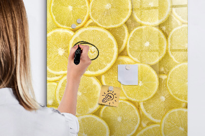 Magnetic dry erase board Colorful Lemon Memo Board