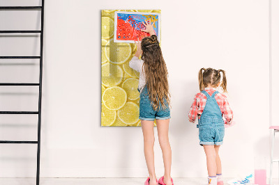 Magnetic dry erase board Colorful Lemon Memo Board