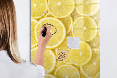 Magnetic dry erase board Colorful Lemon Memo Board
