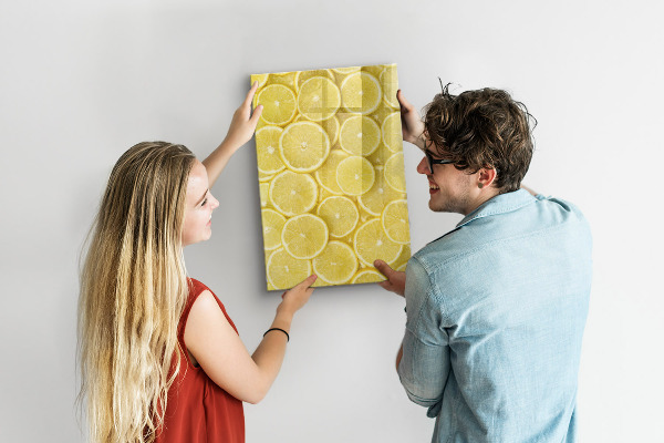 Magnetic dry erase board Colorful Lemon Memo Board