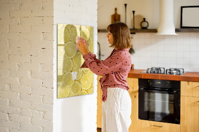 Magnetic dry erase board Colorful Lemon Memo Board