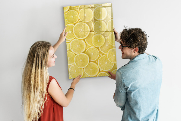 Magnetic dry erase board Colorful Lemon Memo Board