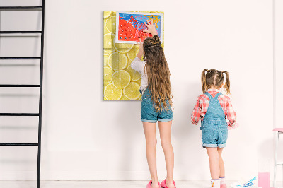 Magnetic dry erase board Colorful Lemon Memo Board
