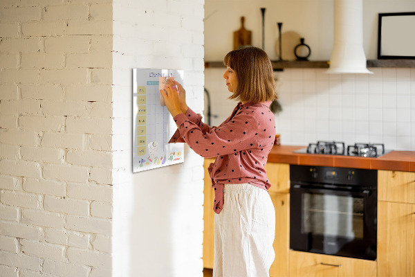 Magnetic dry erase board Meal planner for the whole week