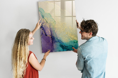 Magnetic dry erase board Colorful memories on a cork board