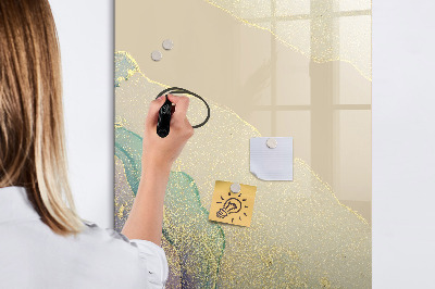 Magnetic dry erase board Colorful memories on a cork board