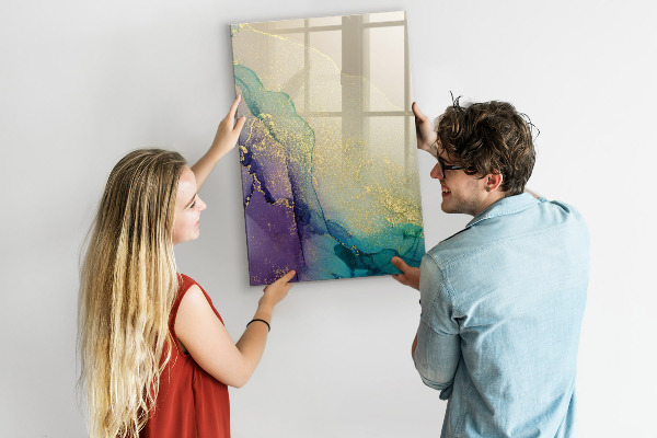Magnetic dry erase board Colorful memories on a cork board