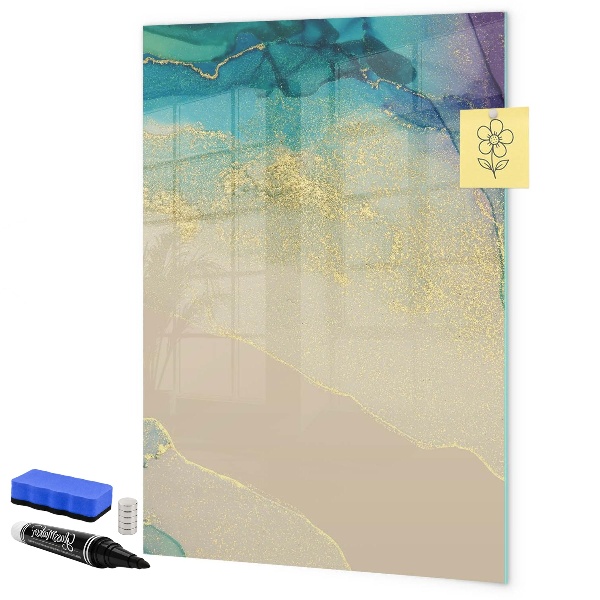 Dry erase board magnetic A stylish board for notes and photos