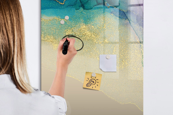 Dry erase board magnetic A stylish board for notes and photos