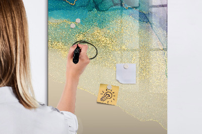 Dry erase board magnetic A stylish board for notes and photos