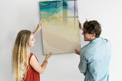Dry erase board magnetic A stylish board for notes and photos