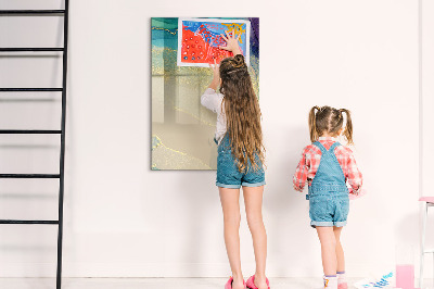 Dry erase board magnetic A stylish board for notes and photos