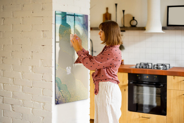 Dry erase board magnetic A stylish board for notes and photos