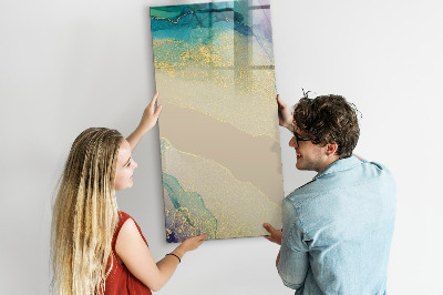 Dry erase board magnetic A stylish board for notes and photos