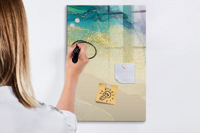 Dry erase board magnetic A stylish board for notes and photos