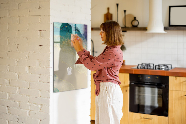 Dry erase board magnetic A stylish board for notes and photos