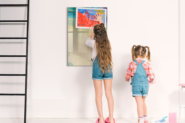 Dry erase board magnetic A stylish board for notes and photos