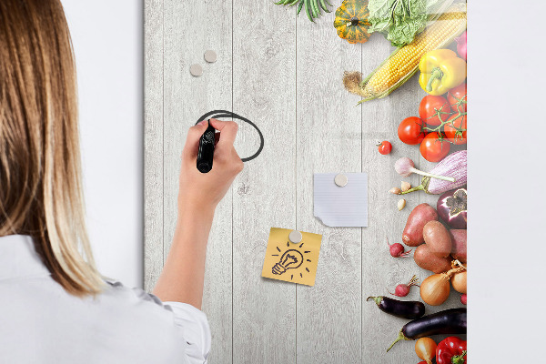 Magnetic dry erase board Creative board for notes and photos
