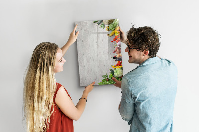 Magnetic dry erase board Creative board for notes and photos