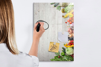 Magnetic dry erase board Creative board for notes and photos