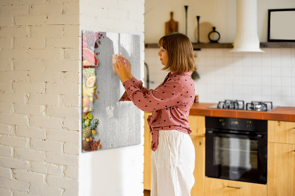 Dry erase board magnetic Creative fruit board with photos