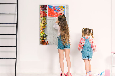 Dry erase board magnetic Creative fruit board with photos