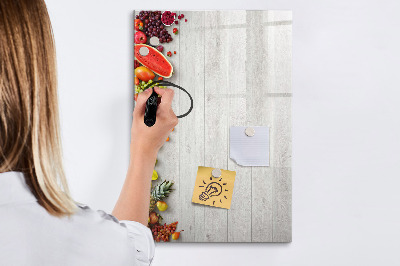 Dry erase board magnetic Creative fruit board with photos