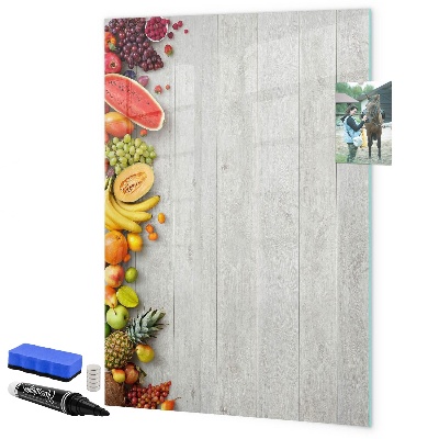 Dry erase board magnetic Creative fruit board with photos