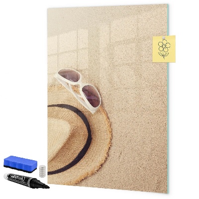 Magnetic dry erase board Summer memories at the beach