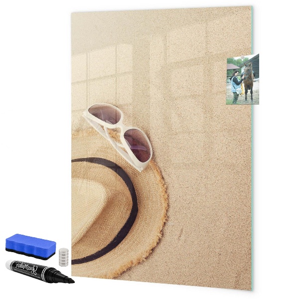 Magnetic dry erase board Summer memories at the beach