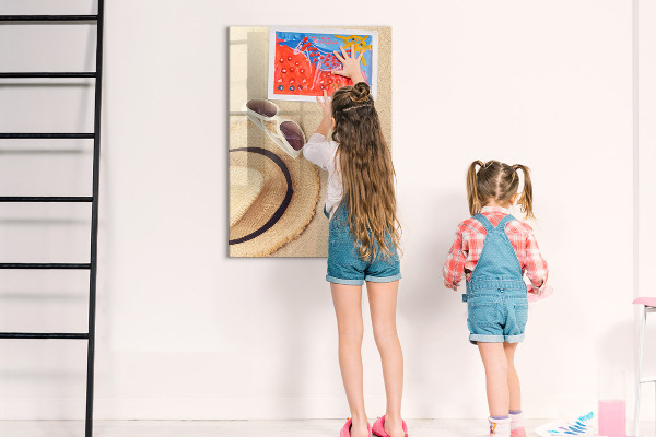 Magnetic dry erase board Summer memories at the beach