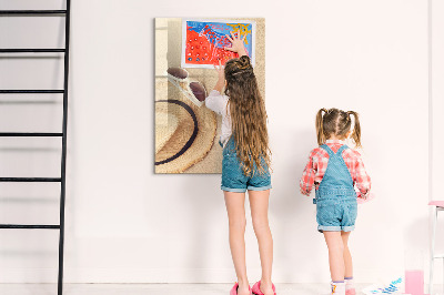 Magnetic dry erase board Summer memories at the beach