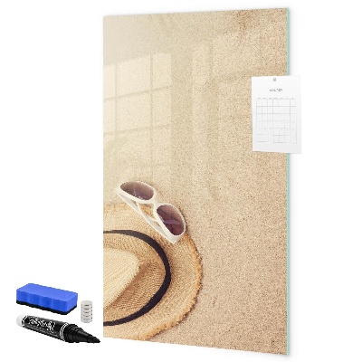 Magnetic dry erase board Summer memories at the beach