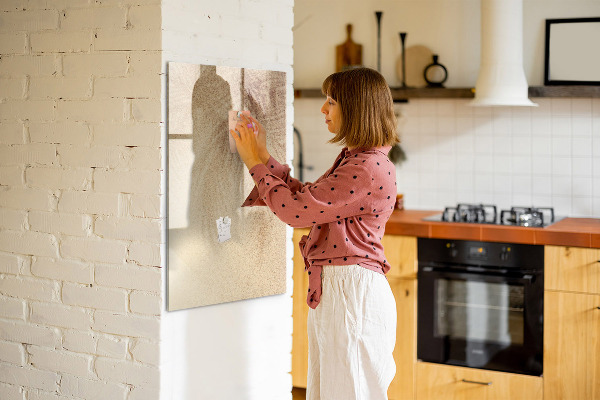 Dry erase board magnetic Board for photos and notes