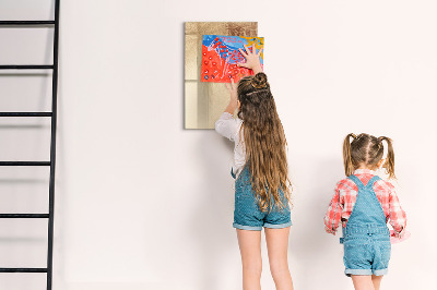 Dry erase board magnetic Board for photos and notes