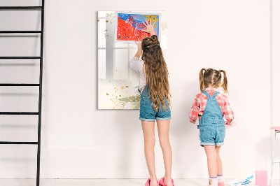 Magnetic dry erase board Creative board for photos and notes